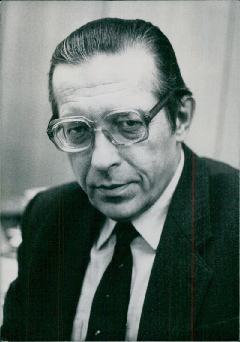 LEONID ABALKIN OPS, Director of the Economics Institute of the USSR Academy of Sciences - Vintage Photograph