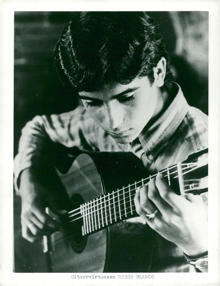 Diego Blanco, musician - Vintage Photograph