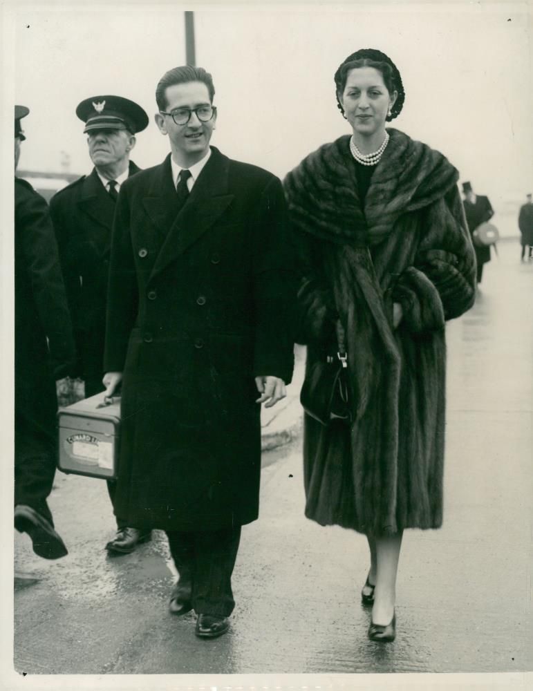 King Peter with his wife - Vintage Photograph