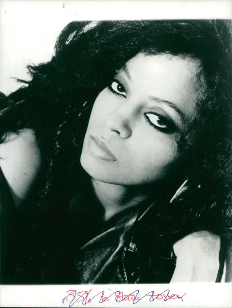 Diana Ross American vocalist, music artist and actress - Vintage Photograph