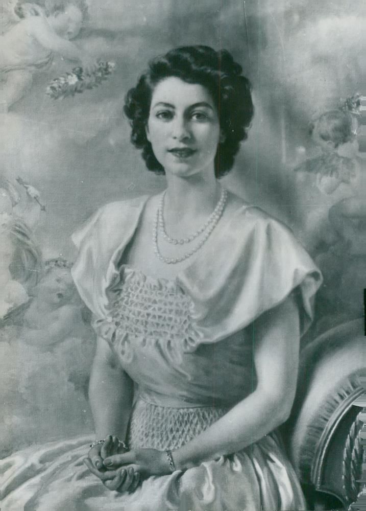 Foreign Prince House: Queen Elizabeth II, Private Portrait Prior to Marriage - Vintage Photograph