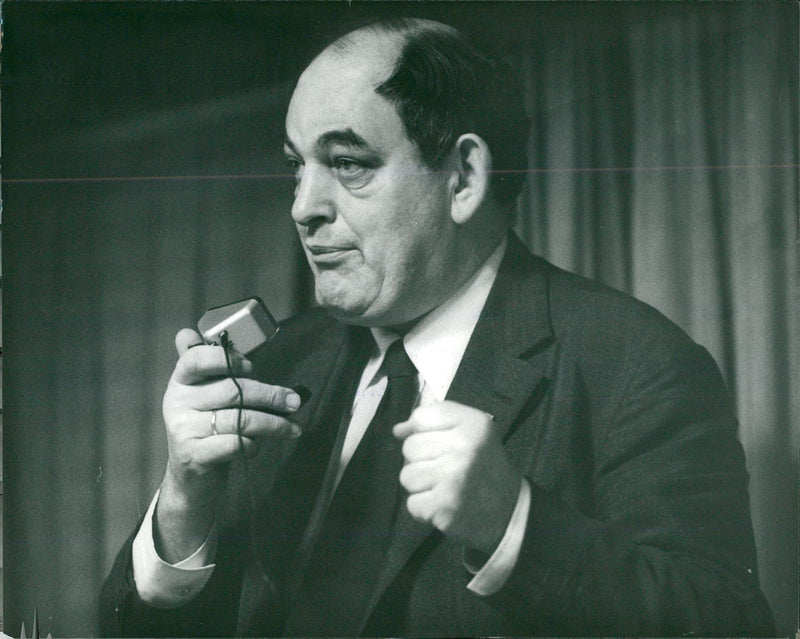 Mogens Glistrup, politician - Vintage Photograph