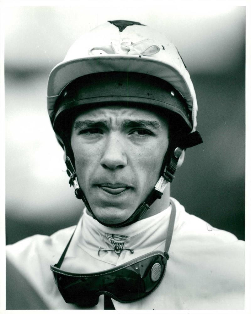 Frankie Dettori Italian horse racing jockey. - Vintage Photograph