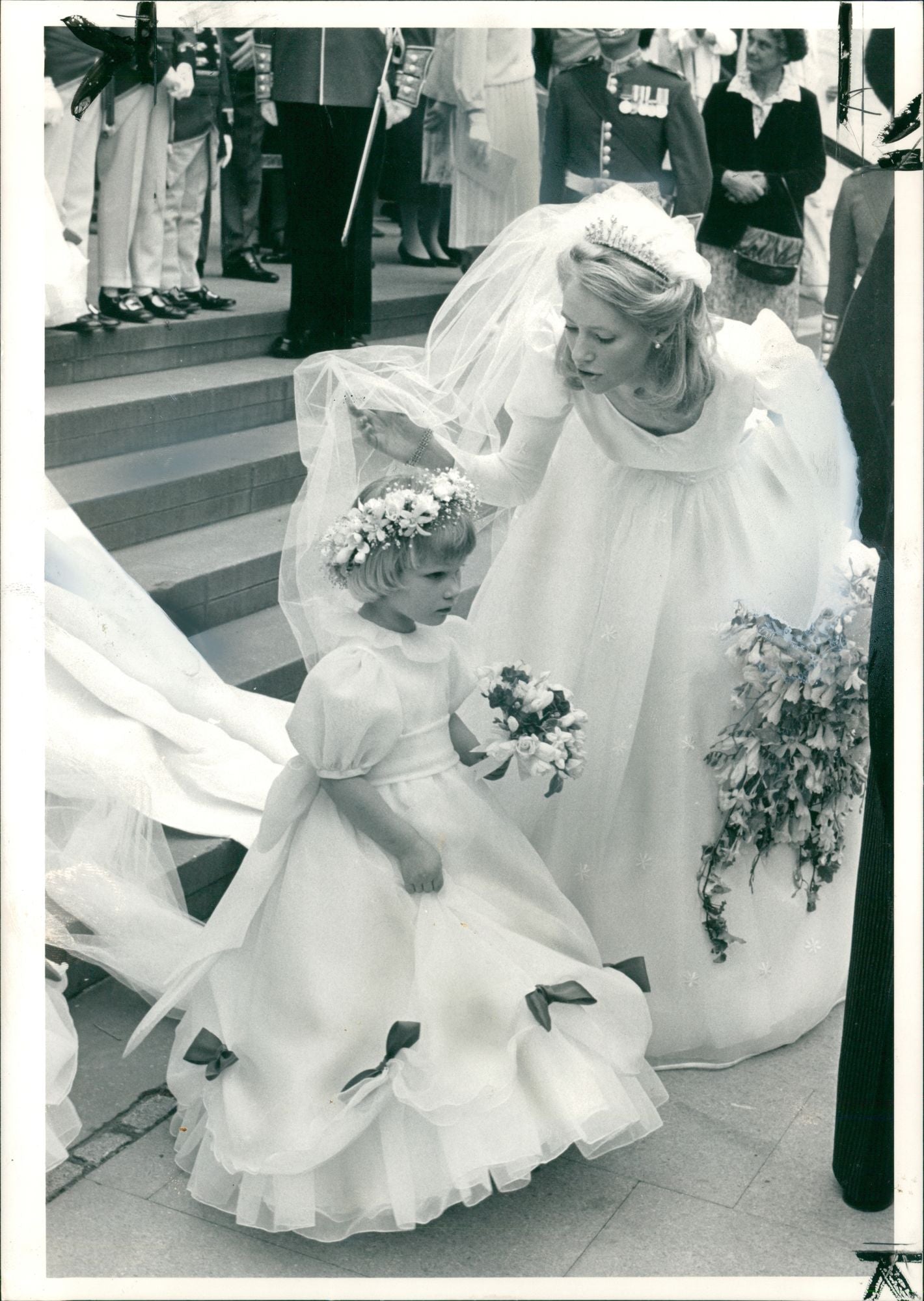 Bridesmaid Zara Anne Phillips with Miss Zara Legge-Bourke Vintage Ph