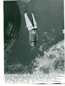 Picture taken from Gemini 9 showing the target craft "crocodile" - Vintage Photograph