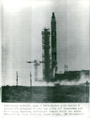 The Gemini-4 rocket is taken away with the astronauts Edward White and James McDivitt on board - Vintage Photograph