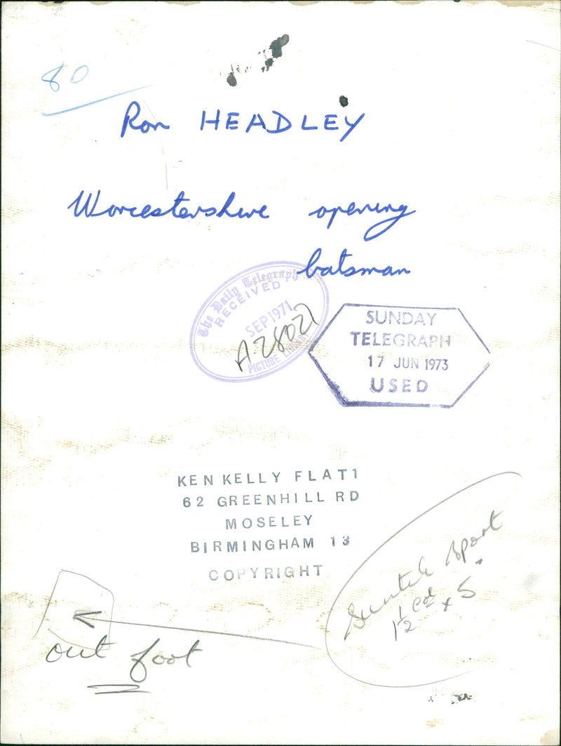 Ron Headley - Vintage Photograph