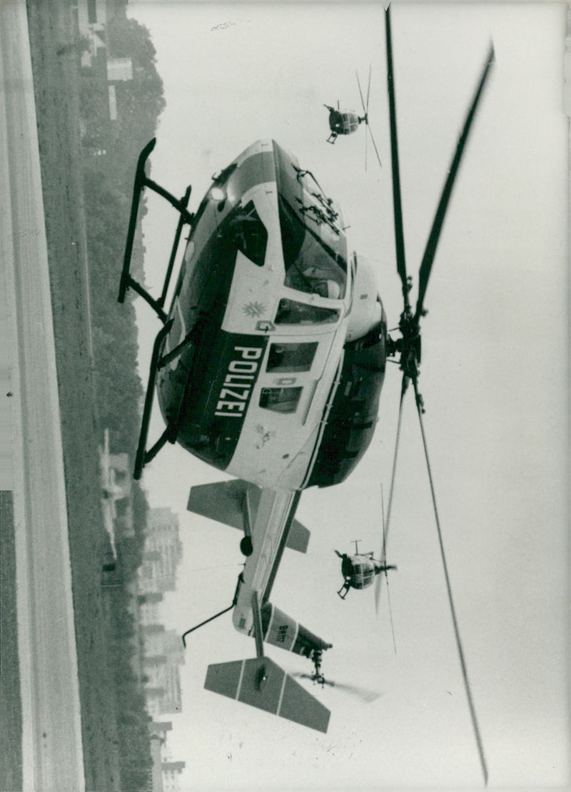 Police Aircrapt Helicopter BK 117. - Vintage Photograph