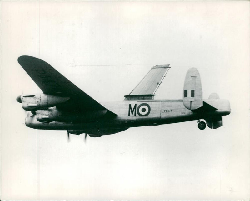 First flight of handley page Breathing wing. - Vintage Photograph
