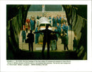 Aircraft Learjet,The first fuselage of the new learjet 45 business jet. - Vintage Photograph