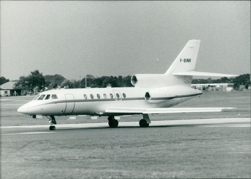 Dassault Falcon 50, French long-range business jet - Vintage Photograph