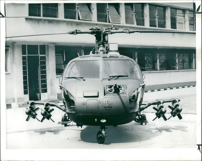 Aircraft: Helicopter Super Frelon - Vintage Photograph