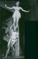 "Svensson Sisters" appears in the Blue Hall - Vintage Photograph