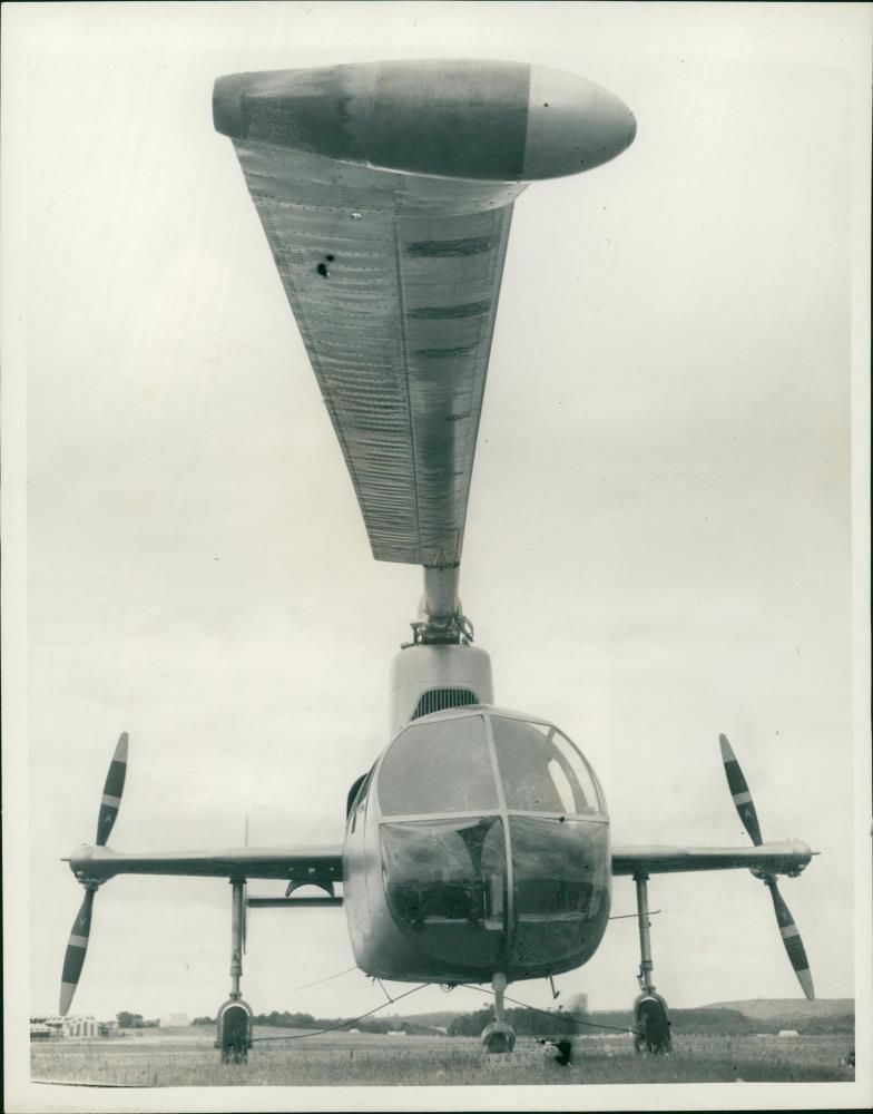 Aircraft Helicopter Gyrodine - Vintage Photograph