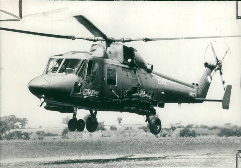 Lynx helicopter:the 2 million westland lynx 3 helicopter. - Vintage Photograph