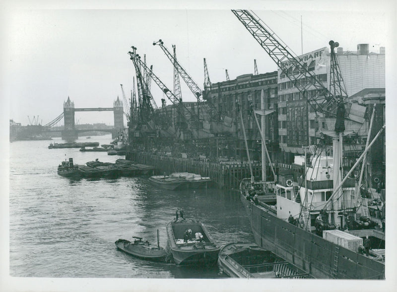 View of London from London Bridge - Vintage Photograph