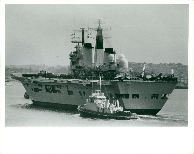 Ship: H.M.S Illustrious - Vintage Photograph