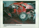 Volkswagen car involved in fatal crash on A 52. - Vintage Photograph