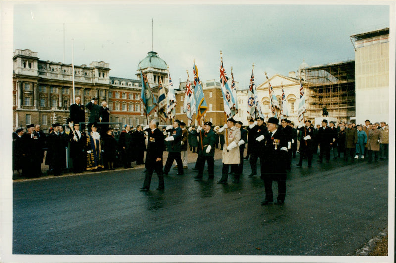 Jewish Ex-servicemen Association Parade. - Vintage Photograph
