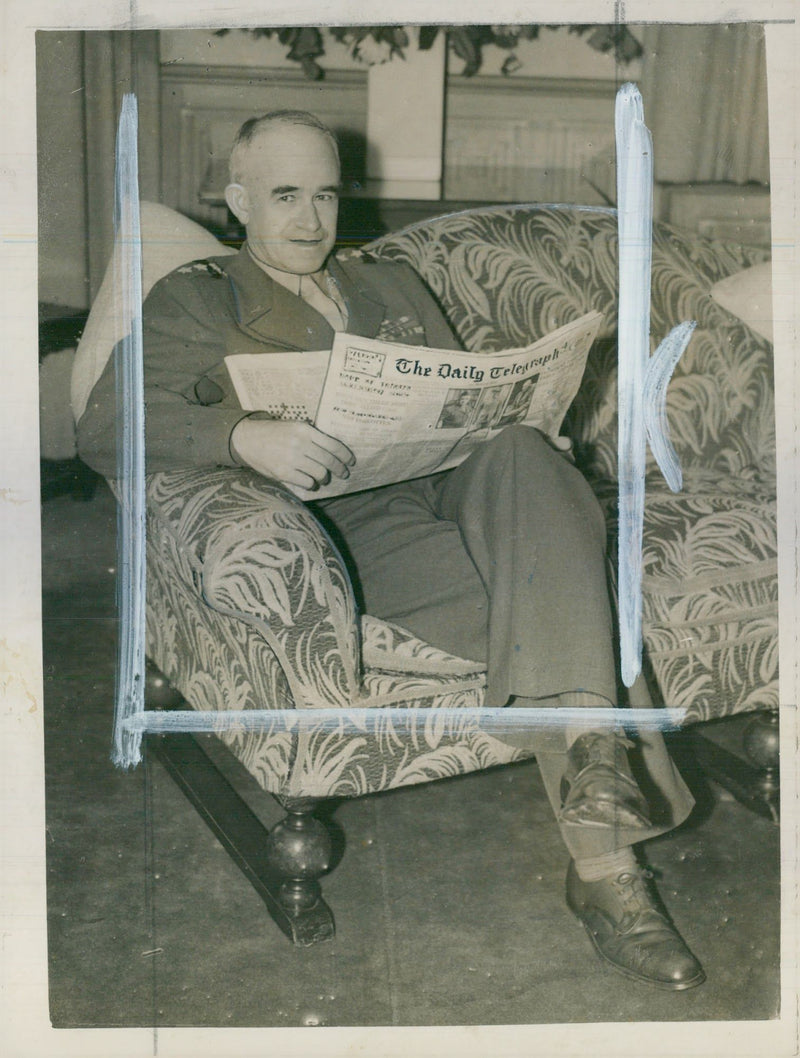 General Omar Bradley in London - Vintage Photograph