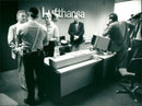 Kurdish protest at West German aviation office. - Vintage Photograph