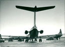 Linjeflyg, Swedish Domestic Airline, Line Fokker F 28 Fellowship. - Vintage Photograph