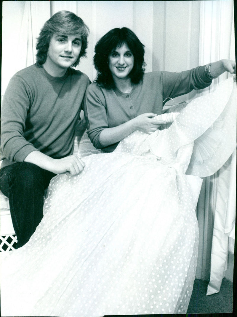 David and Elizabeth Emanuel designer of Princess Diana's wedding dress. - Vintage Photograph