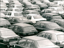 Volkswagen car dump at Wolfsburg - Vintage Photograph