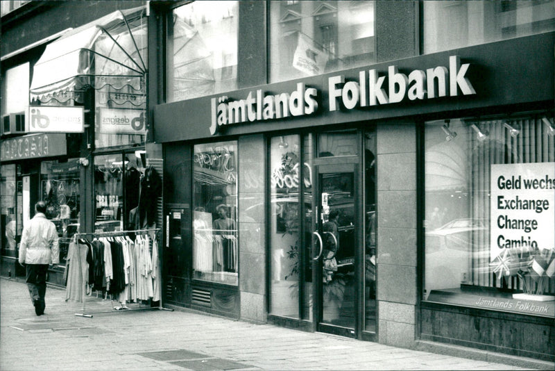 JAMTLANDS FOLKBANK NPIZOB GELD WECHSE EXCHANGE CHANGE - Vintage Photograph