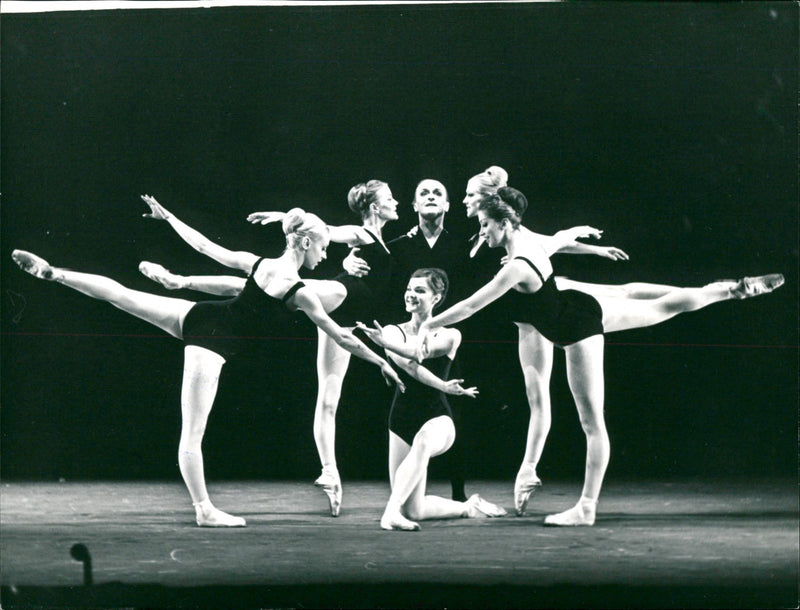 "Do You Love Bach" at the Opera. BjÃ¶rn Holmgren and members of the ballet corps - Vintage Photograph