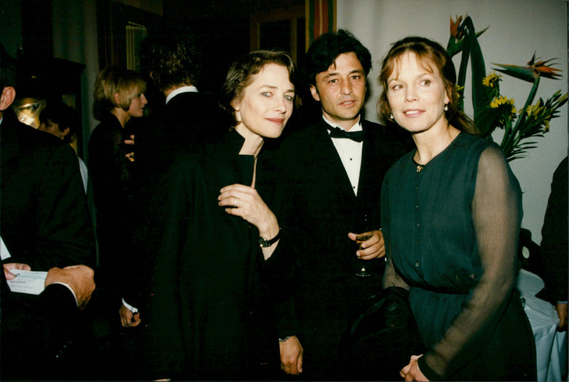 Charlotte Rampling, Jean-Michel Jarre and Marthe Keller at Festival De Cannes - Vintage Photograph
