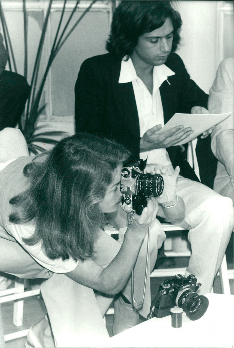 Charlotte Rampling and husband Jean-Michel Jarre - Vintage Photograph