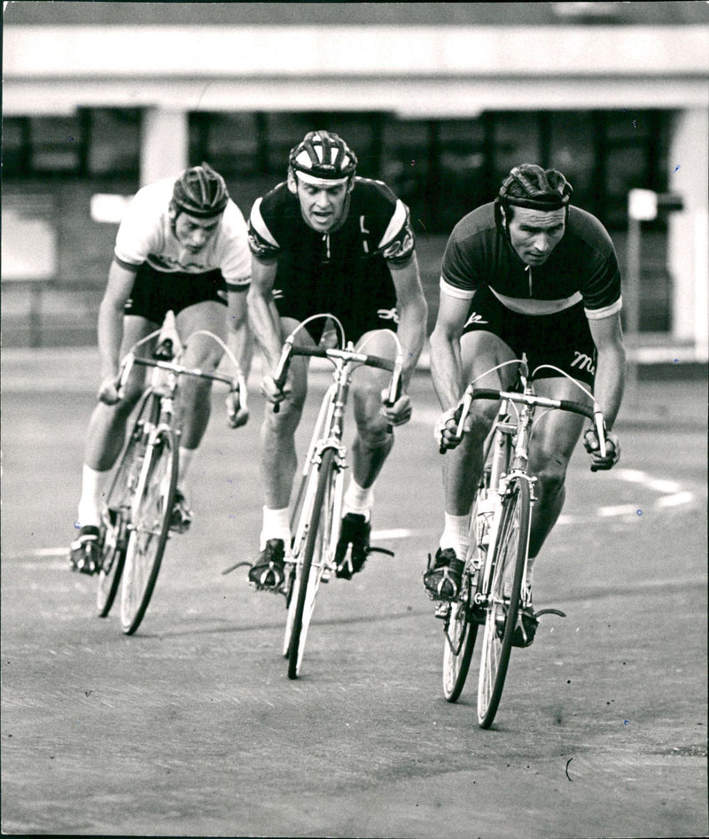 Jupp Ripfel, Cyclist - Vintage Photograph