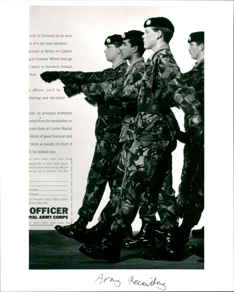 Army Recruiting - Vintage Photograph