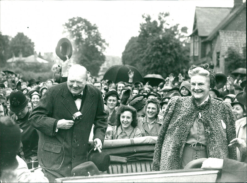 Spencer Churchill and Winston Churchill - Vintage Photograph