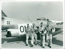 The four fighter planes, Bjarne Gustavsson, Dick Stenberg, Stig Abrahamsson, and Michael von Rosen - Vintage Photograph