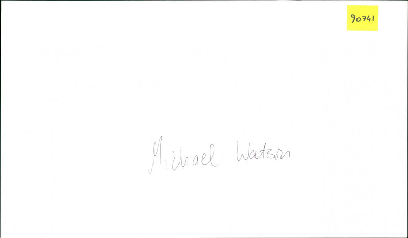 Michael Watson - Vintage Photograph
