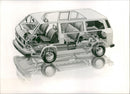 Volkswagen Sketches - Vintage Photograph