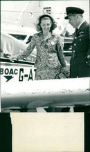 Sheila Scott and Captain Hans Neubroch - Vintage Photograph