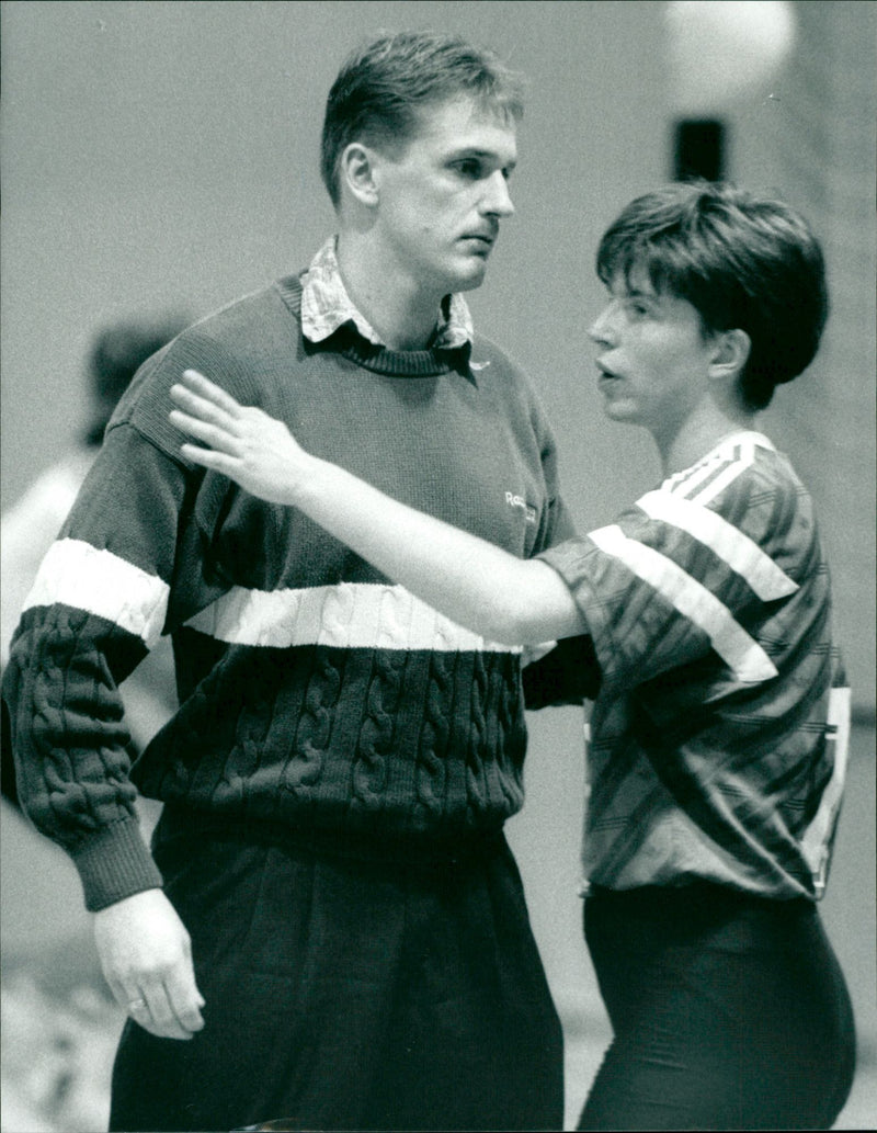 Mikael "Billy" Ljung, tränare IKSU Volleyboll - Vintage Photograph