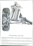 Mercedes-Benz 200-280 E Front and Axle View - Vintage Photograph