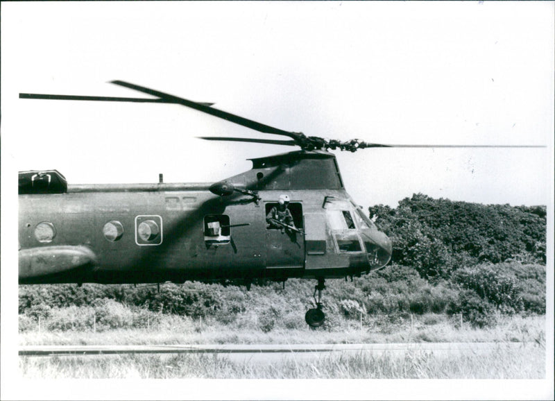 Amerikansk Navy CH-46 helikopter - Vintage Photograph