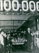 The 100,000. Volkswagen. - Vintage Photograph