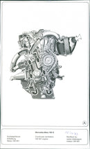 Mercedes Benz 190 D of 1983 - Crankcase Ventilation - Vintage Photograph