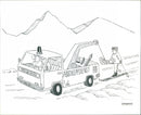 Volkswagen comedy cartoons and comics - Vintage Photograph