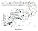 Volkswagen comedy cartoons and comics - Vintage Photograph