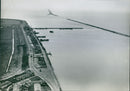 Aerial view of a landing-strip - Vintage Photograph