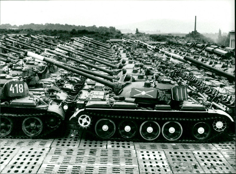 GDR tanks - Vintage Photograph