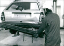 Volkswagen recycling old cars - Vintage Photograph