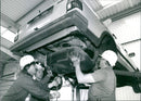 Volkswagen recycling old cars - Vintage Photograph